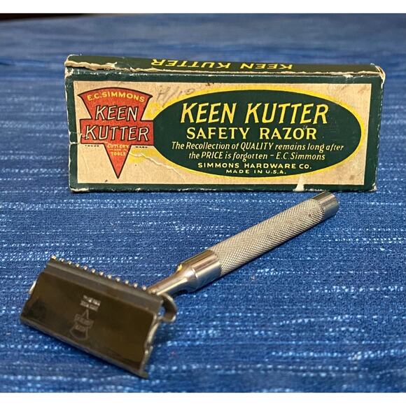 Vintage Keen Kutter EC Simmons Safety Razor Original Box Made USA 13B - Picture 1 of 5